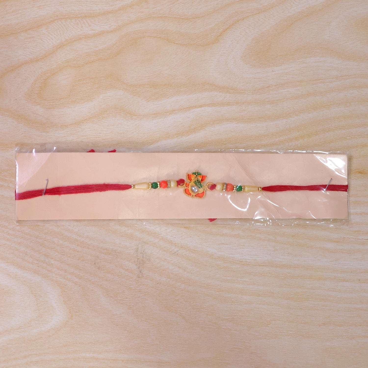 Lord Ganesha Character Premium Beaded Designer Rakhi for Brother