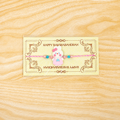 Bunny Character Kids Beaded Premium Designer Rakhi for Brother