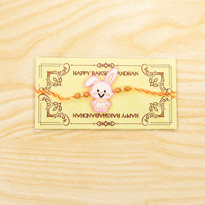 Bunny Character Kids Thread Premium Designer Rakhi for Brother