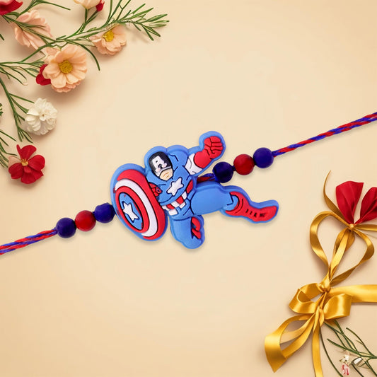 Superhero Character Kids Premium Designer Traditional Rakhi for Brother