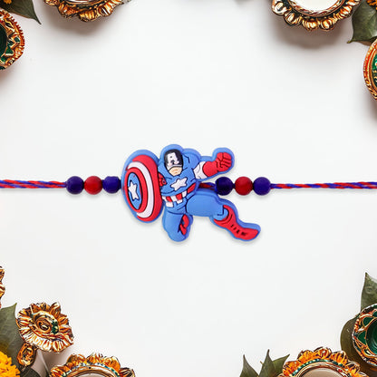 Superhero Character Kids Premium Designer Traditional Rakhi for Brother