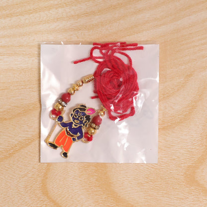 Krishna Character Premium Beaded Traditional Rakhi for Brother