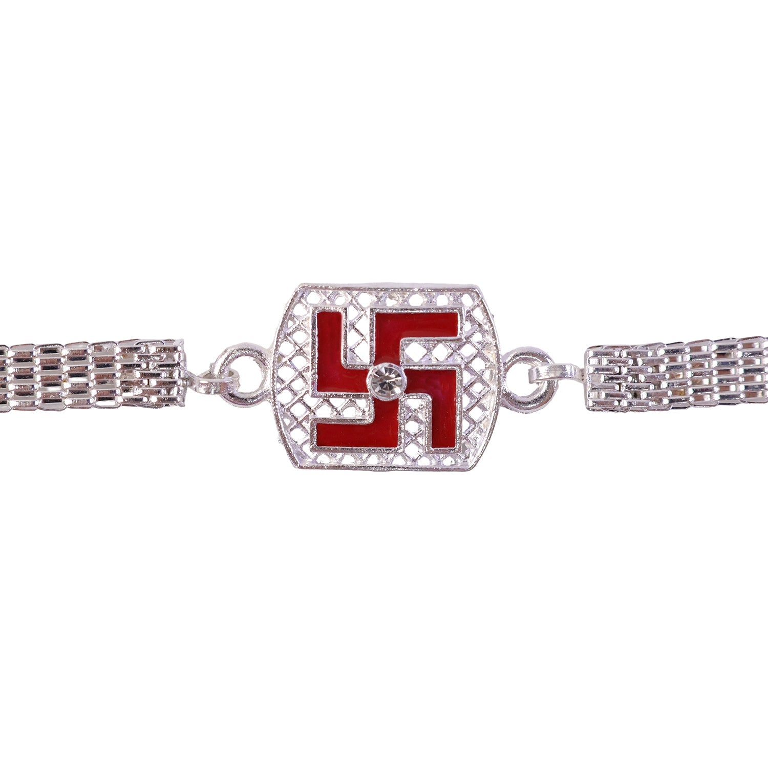 Swastik Symbol Chain Style Premium Designer Rakhi for Brother