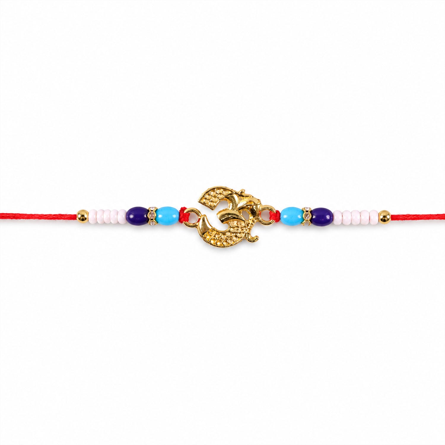 Om Symbol Beaded Traditional Premium Designer Rakhi for Brother