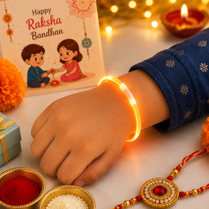 Neon Glow Band Kids Premium Festive Designer Celebration Rakhi
