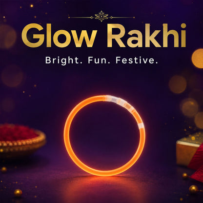 Neon Glow Band Kids Premium Festive Designer Celebration Rakhi