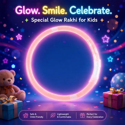 Radiant Glow Band Kids Premium Festive Designer Celebration Rakhi