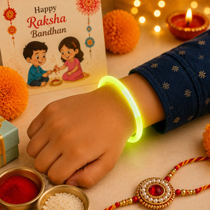 Shining Glow Band Kids Premium Festive Designer Celebration Rakhi