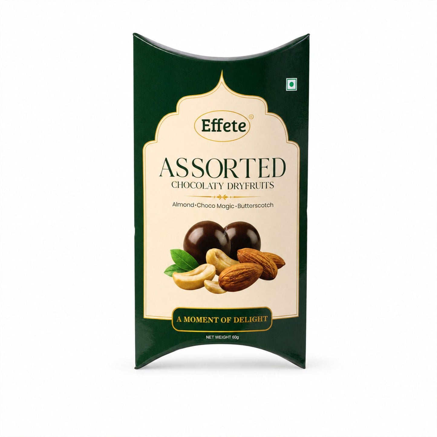 Premium Effete Assorted Chocolaty Dryfruits Chocolate (60 Gm)