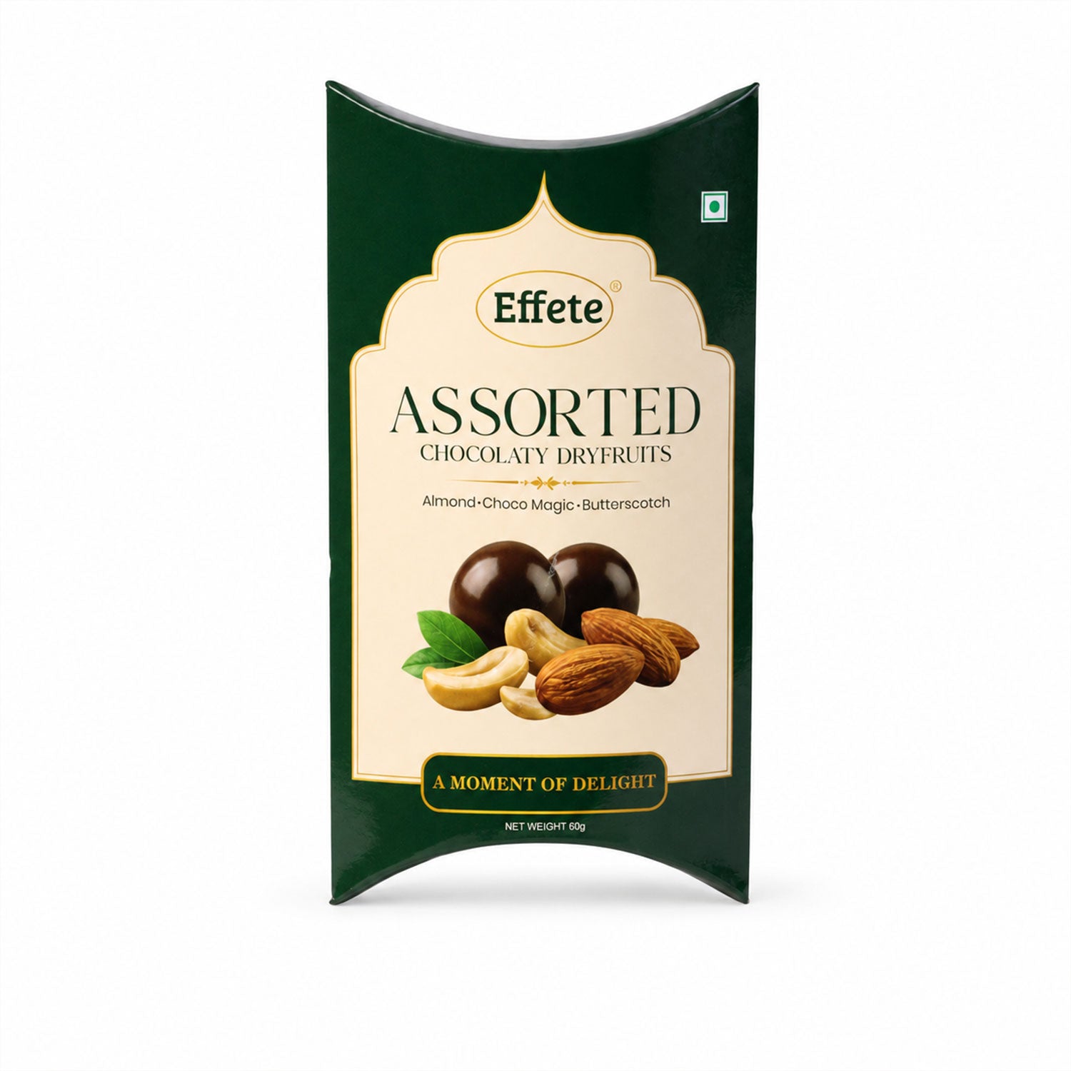 Premium Effete Assorted Chocolaty Dryfruits Chocolate (60 Gm)