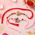 Rakhi Combo for Brother & Kids – Stone Studded Designer Set