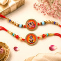 Rakhi Combo for Brother and Kid – Devotional Designer Set