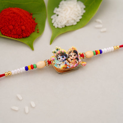 Devotional Designer Rakhi Combo Set for Raksha Bandhan (4 Pc)