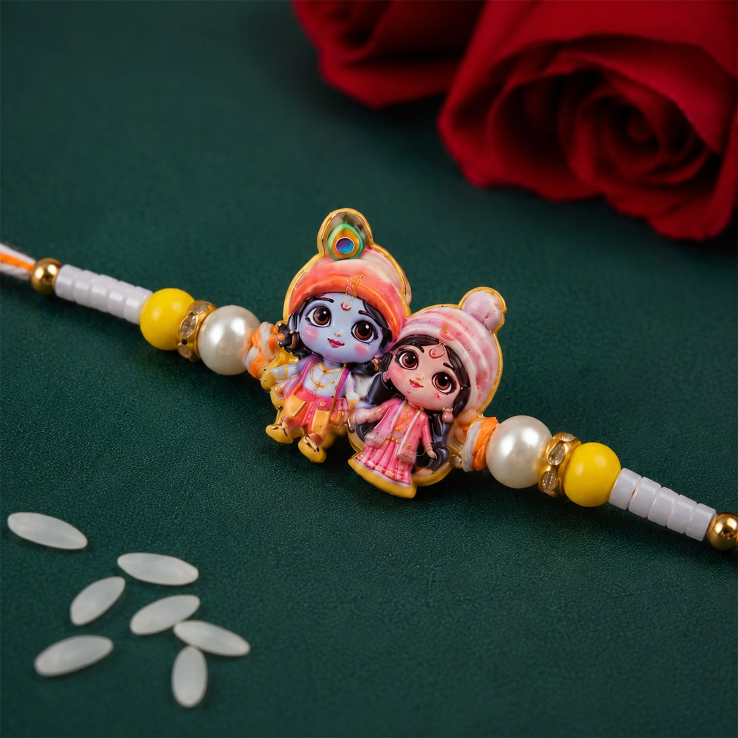 Devotional Designer Rakhi Combo Set for Raksha Bandhan (4 Pc)