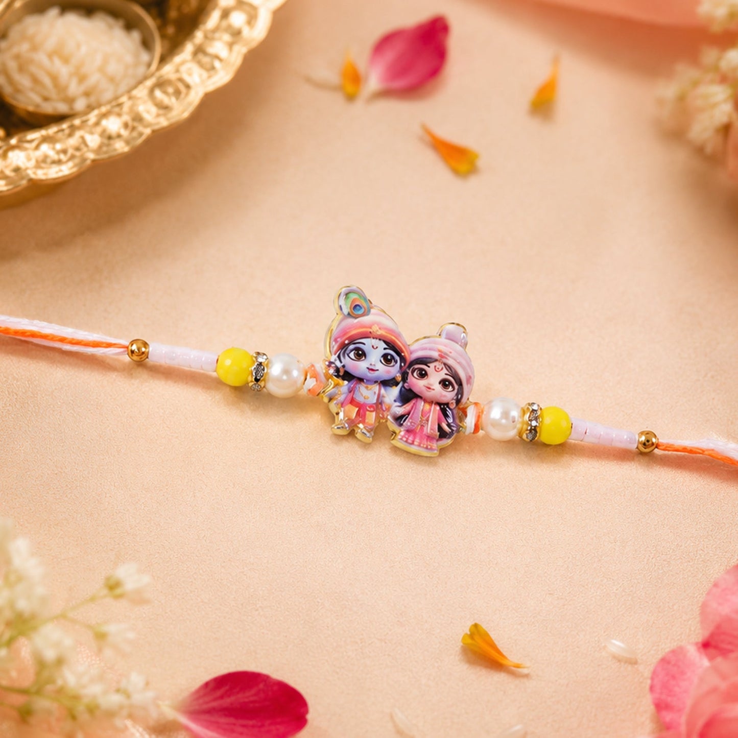 Premium Motif Designer Rakhi Combo for Raksha Bandhan Gift (5 Pc)