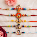 Designer Charm Rakhi Combo Set for Brother & Kids Raksha Bandhan
