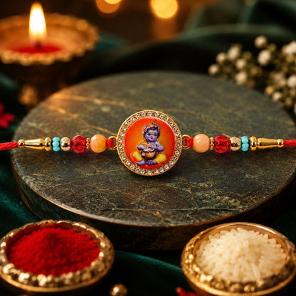 Designer Charm Premium Rakhi Combo for Raksha Bandhan Gift (5 Pc)