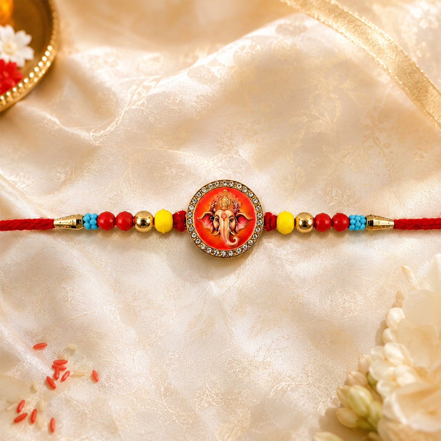 Mixed Charm Designer Rakhi Combo for Raksha Bandhan Gift (7 Pc)