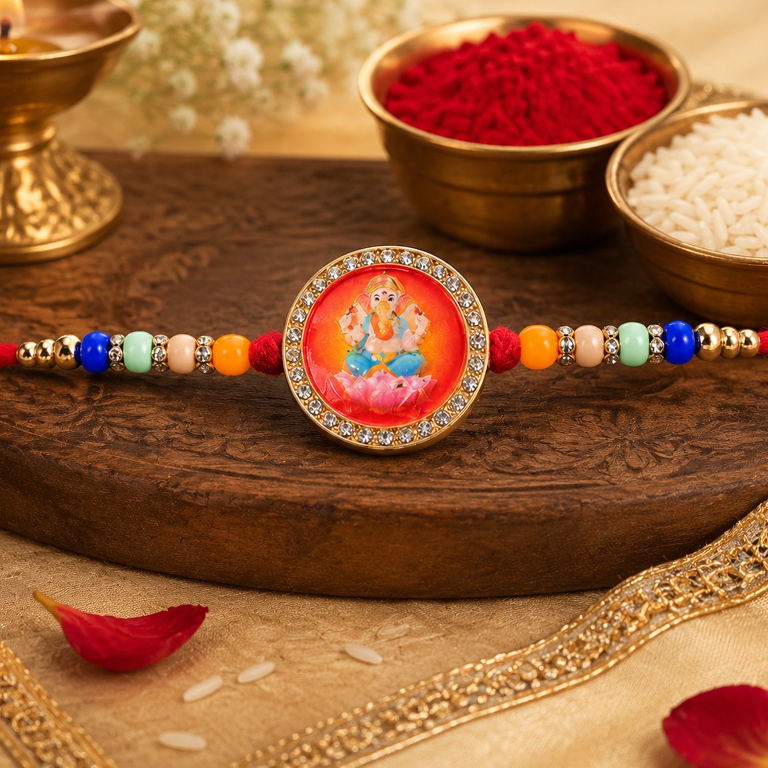 Premium Designer Rakhi Combo Set for Raksha Bandhan Gift (8 Pc)