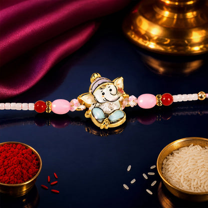 Designer Motif Rakhi Combo Set for Raksha Bandhan Gift (8 Pc)