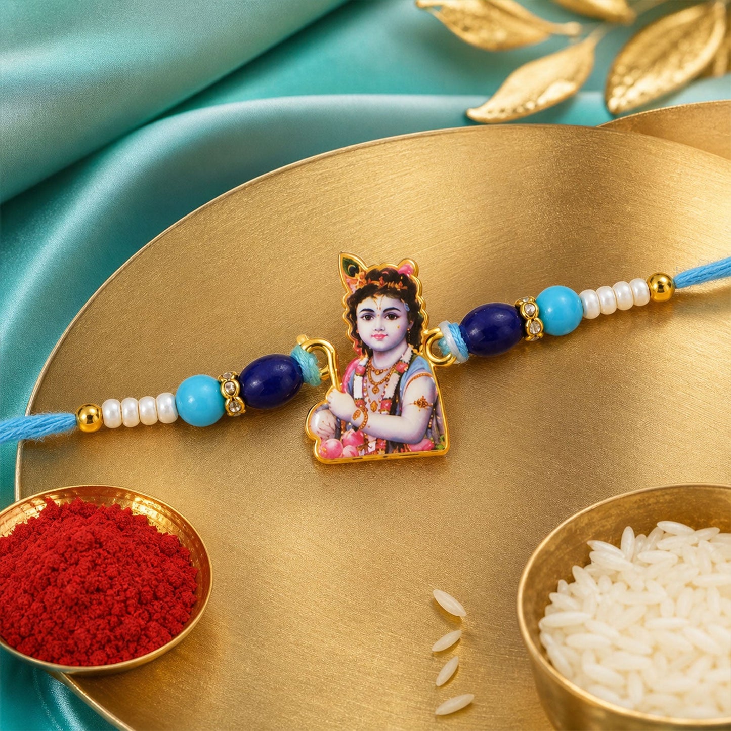 Designer Motif Rakhi Combo Set for Raksha Bandhan Gift (8 Pc)