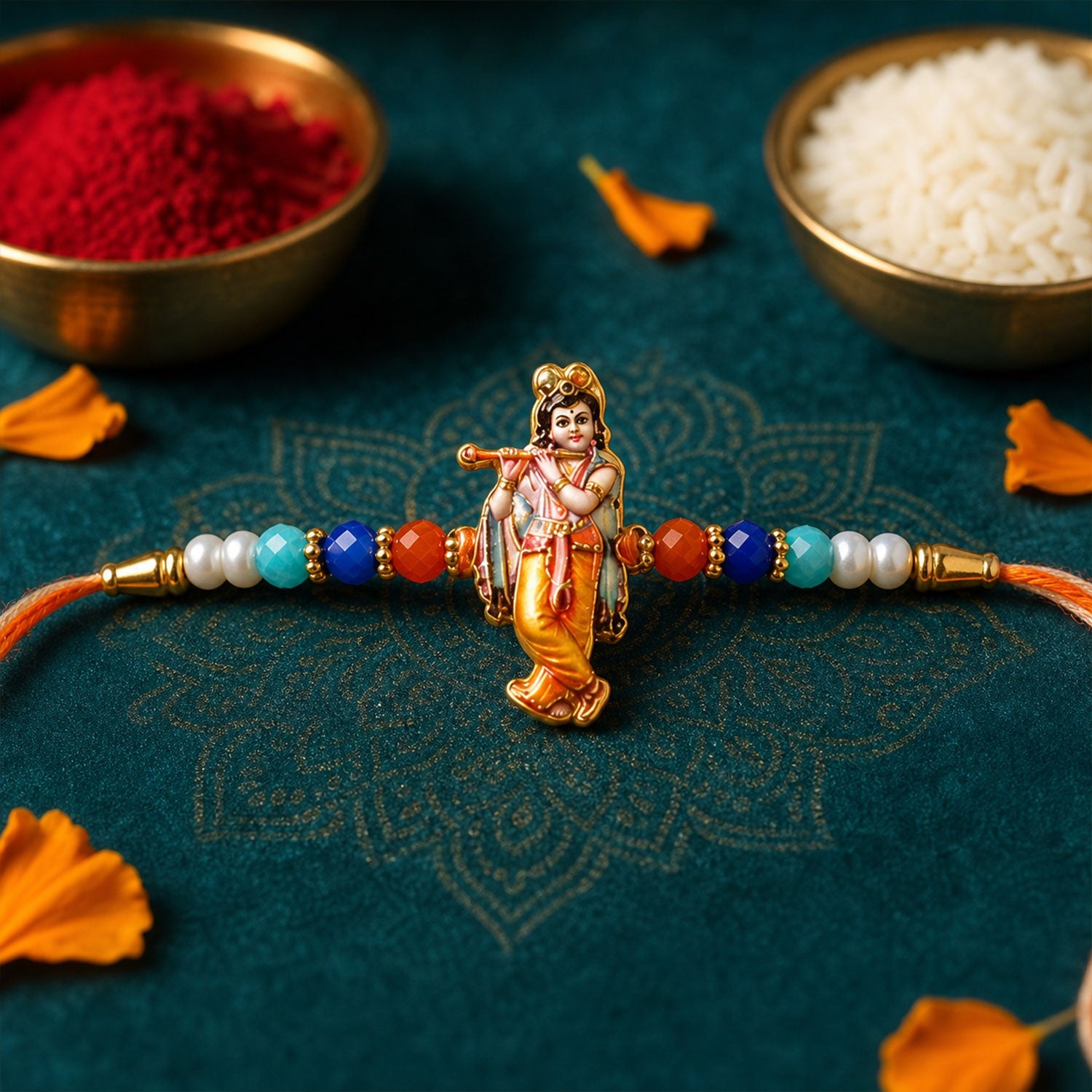 Premium Designer Rakhi Combo Gift Set for Raksha Bandhan (10 Pc)