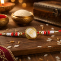 Om Charm Beaded Rakhi – Raksha Bandhan Gift for Brother