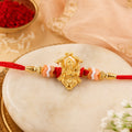 Ganesha Stone Studded Rakhi – Traditional Raksha Bandhan Gift