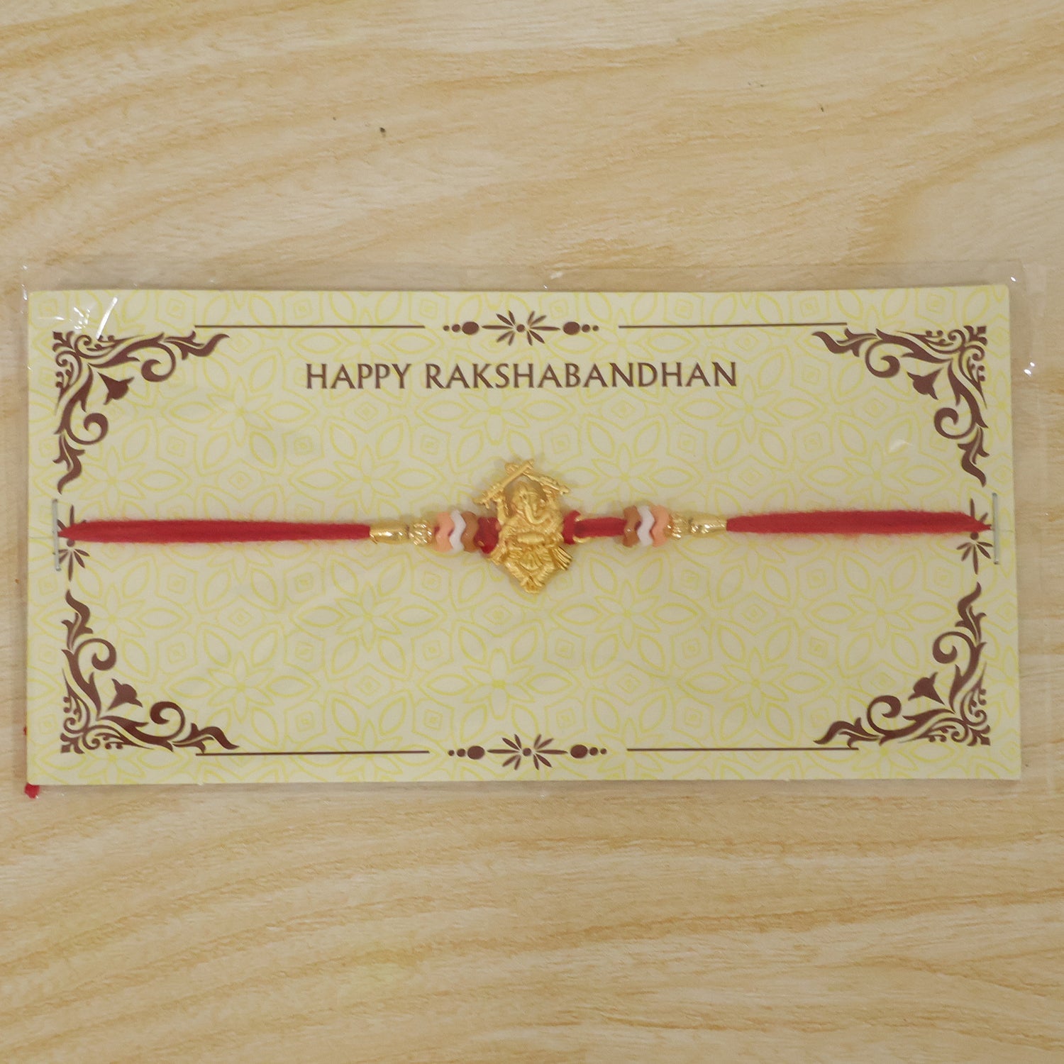 Lord Ganesha Stone Studded Traditional Rakhi Raksha Bandhan Gift