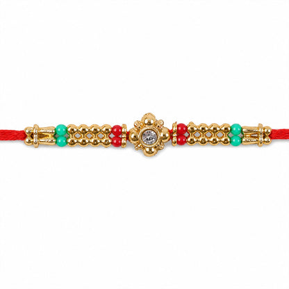 Premium Style Stone Charm Rakhi Raksha Bandhan Festive Special