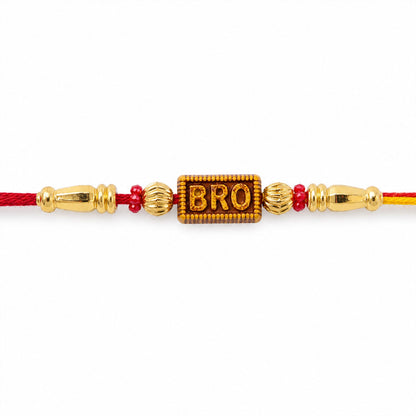 Bro Text Beaded Designer Rakhi Raksha Bandhan Brother Gift Special
