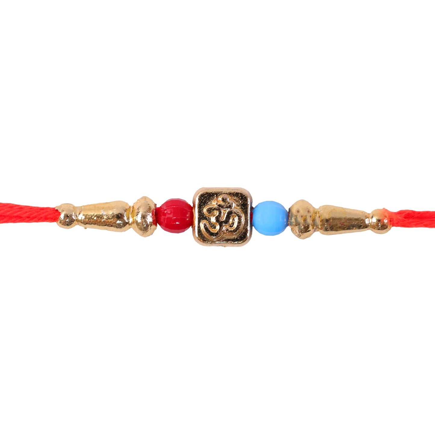 Swastik And Om Symbol Beaded Designer Rakhi Raksha Bandhan Traditional Gift