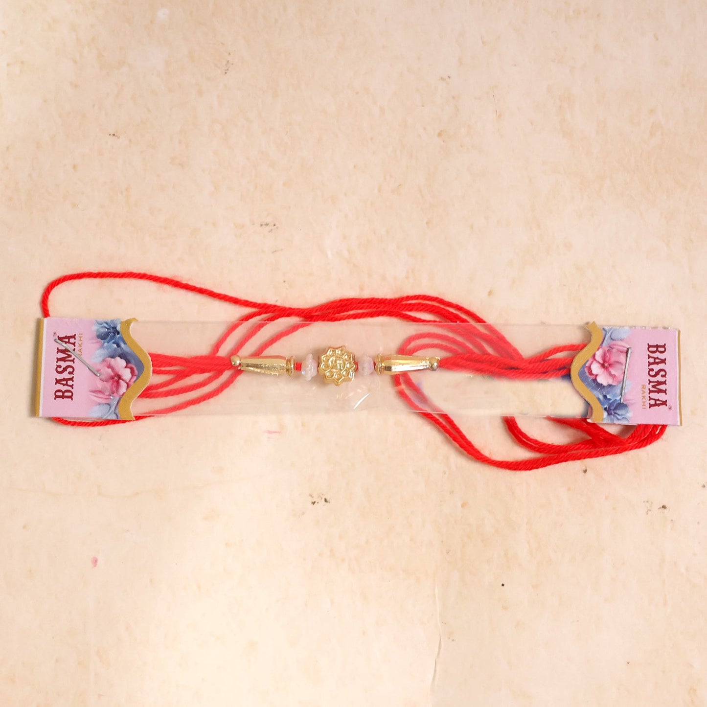 Round Swastik & Om Charm Rakhi Raksha Bandhan Premium Gift Design