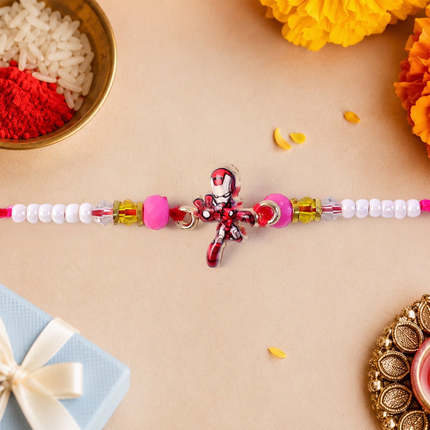 Cartoon Character Charm Beaded Designer Rakhi Raksha Bandhan Celebration