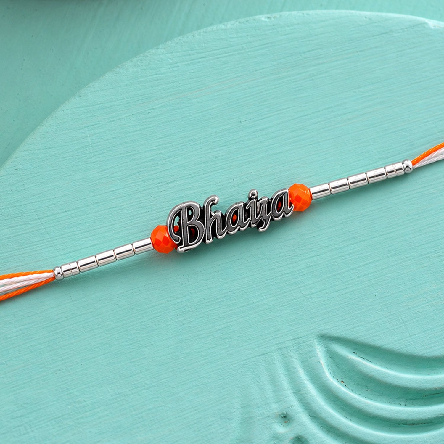 Bhai Text Bracelet Style Designer Rakhi Raksha Bandhan Gift Special