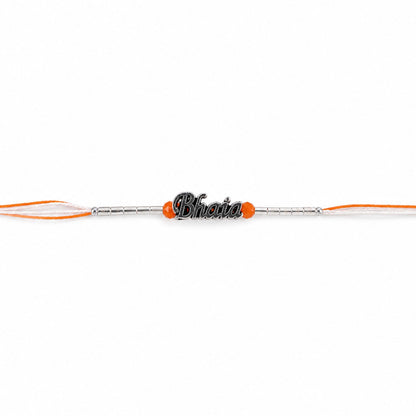 Bhai Text Bracelet Style Designer Rakhi Raksha Bandhan Gift Special