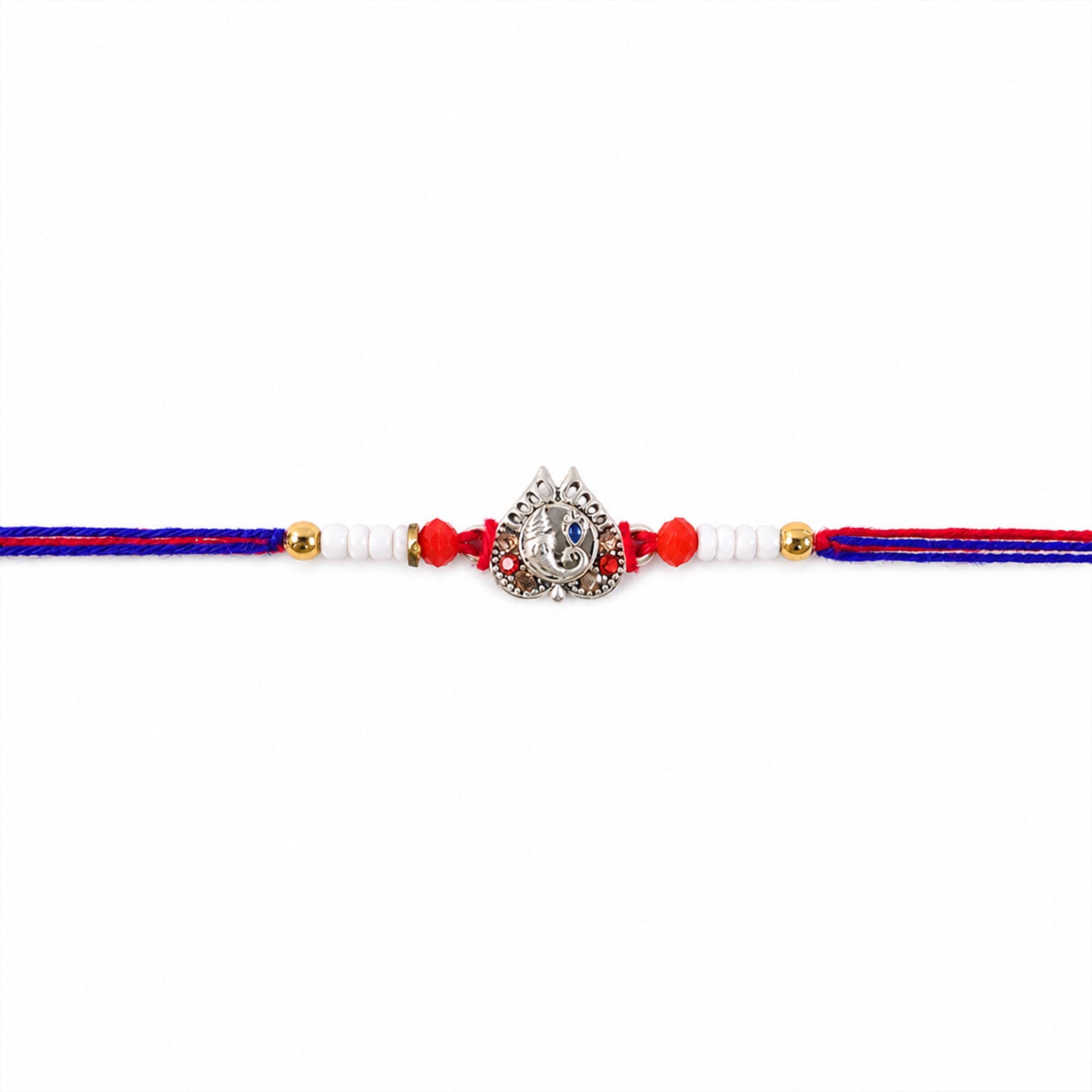 Ganesh Mofit Charm Designer Rakhi Raksha Bandhan Festive Gift