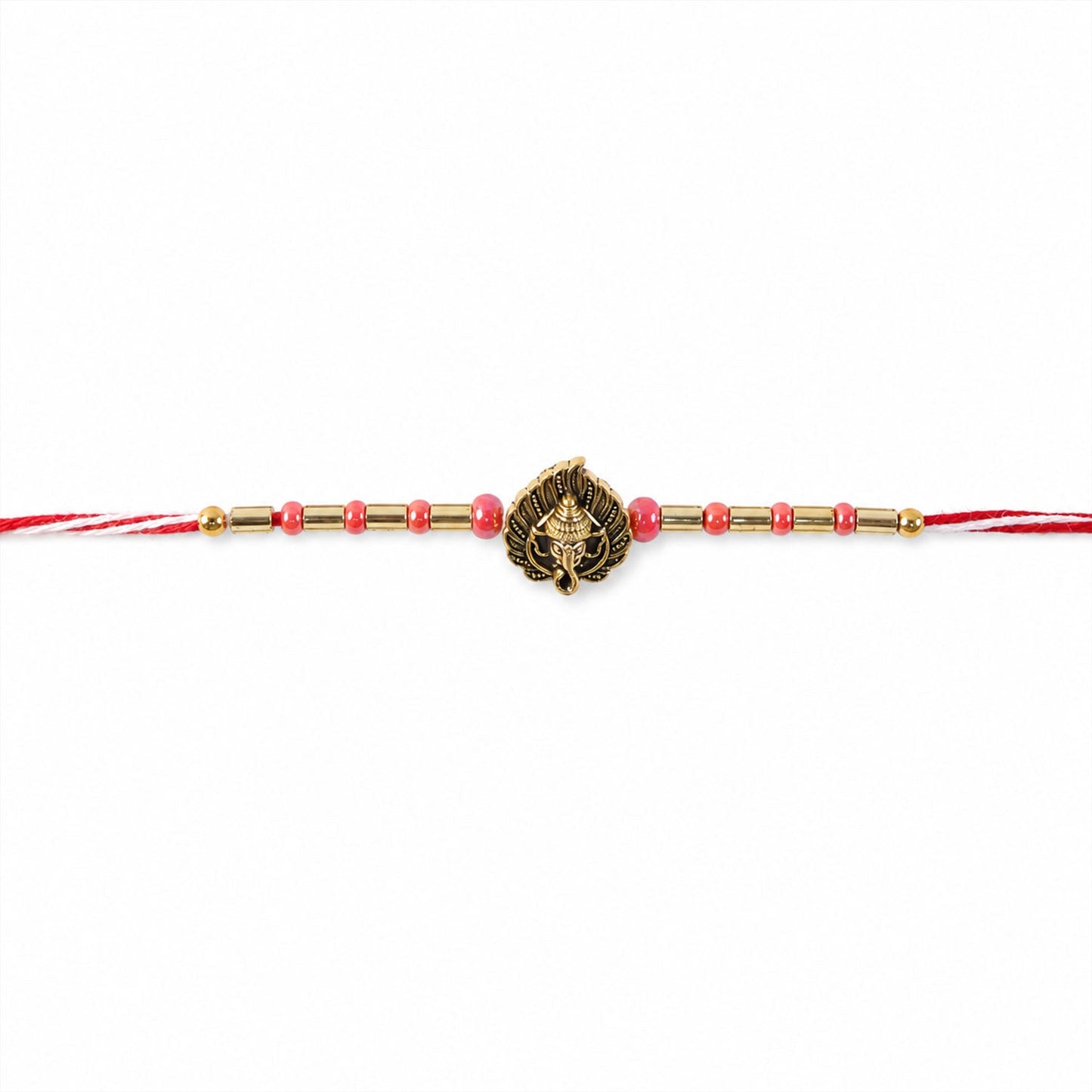 Leaf Paisley Ganesha Motif Designer Rakhi Raksha Bandhan Gift Special