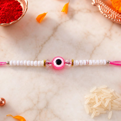 Evil Eye Charm Bracelet Designer Rakhi Raksha Bandhan Gift Special