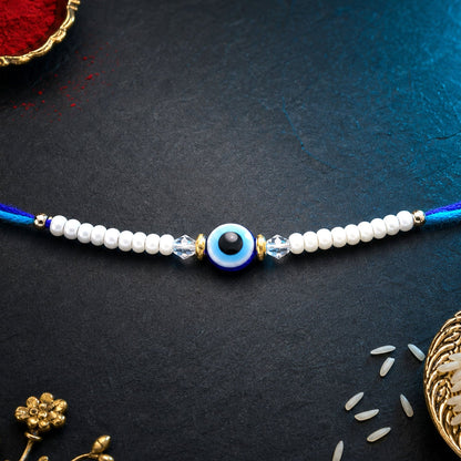 Evil Eye Chain Style Rakhi Raksha Bandhan Premium Gift Design
