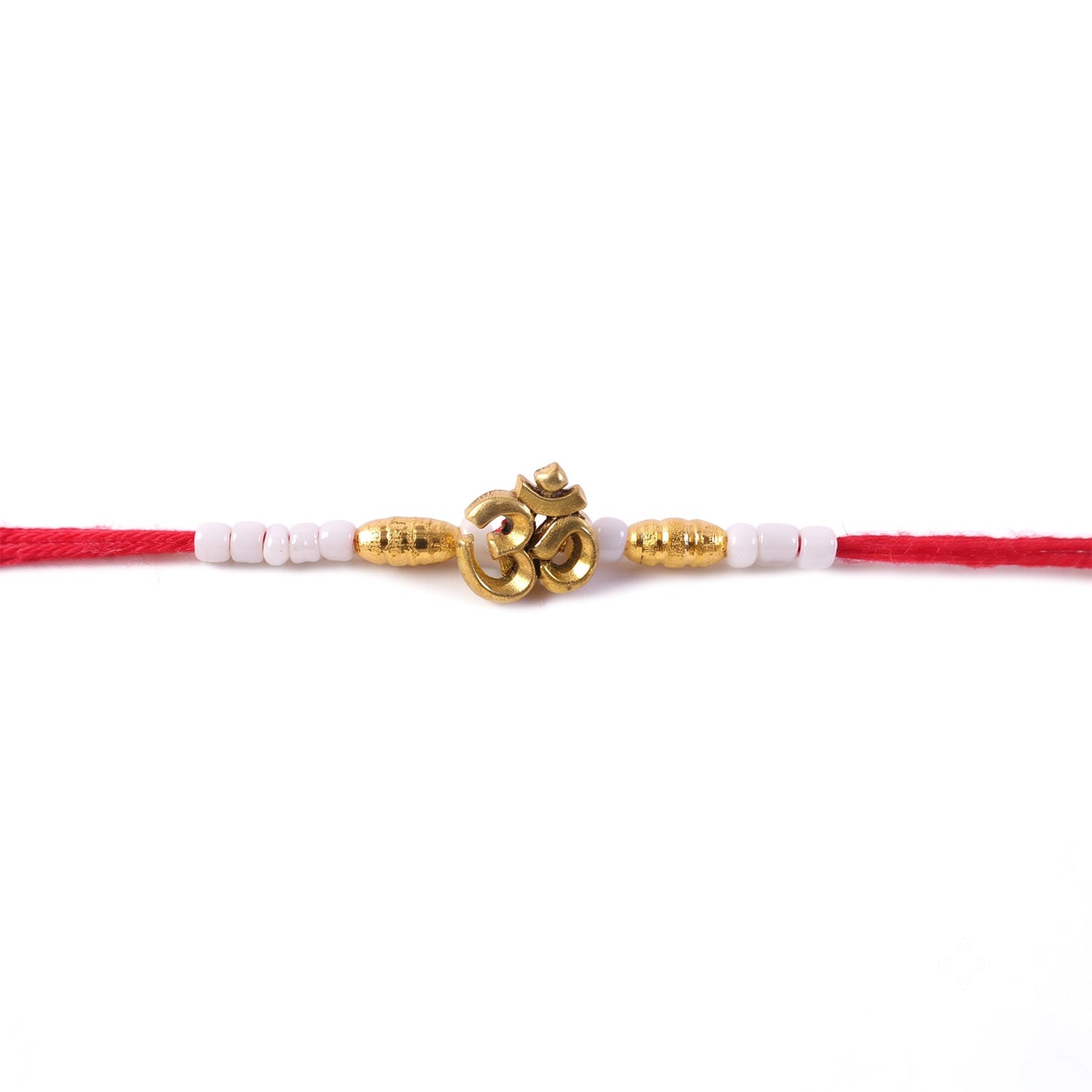 Om Symbol Charm Beaded Designer Rakhi Raksha Bandhan Traditional Gift
