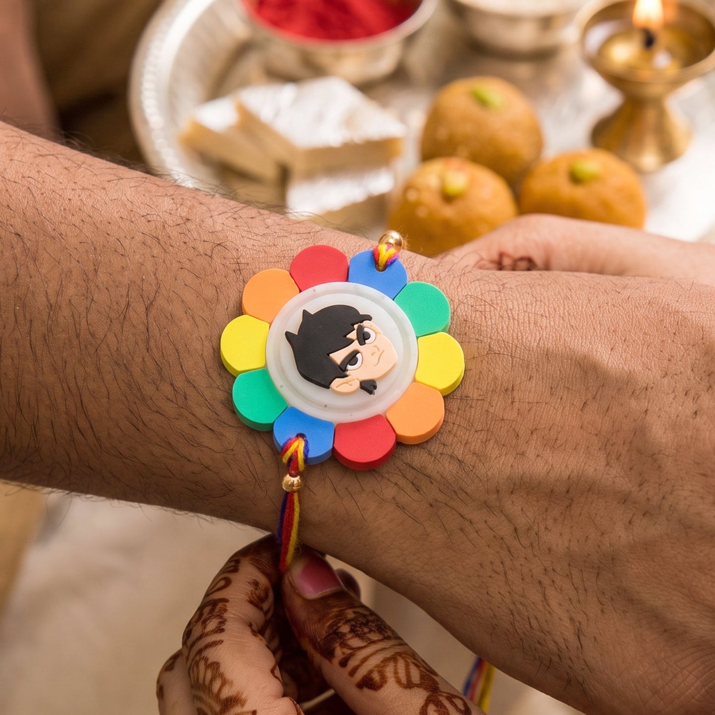 Cartoon Boy Charm Kids Designer Rakhi Raksha Bandhan Celebration Gift