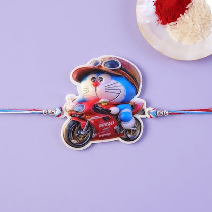 Racing Bike Charm Kids Designer Rakhi Raksha Bandhan Fun Gift Special