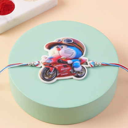 Racing Bike Charm Kids Designer Rakhi Raksha Bandhan Fun Gift Special