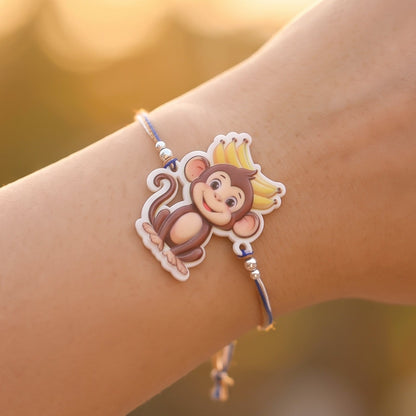 Monkey Character Kids Designer Rakhi Raksha Bandhan Fun Gift Special