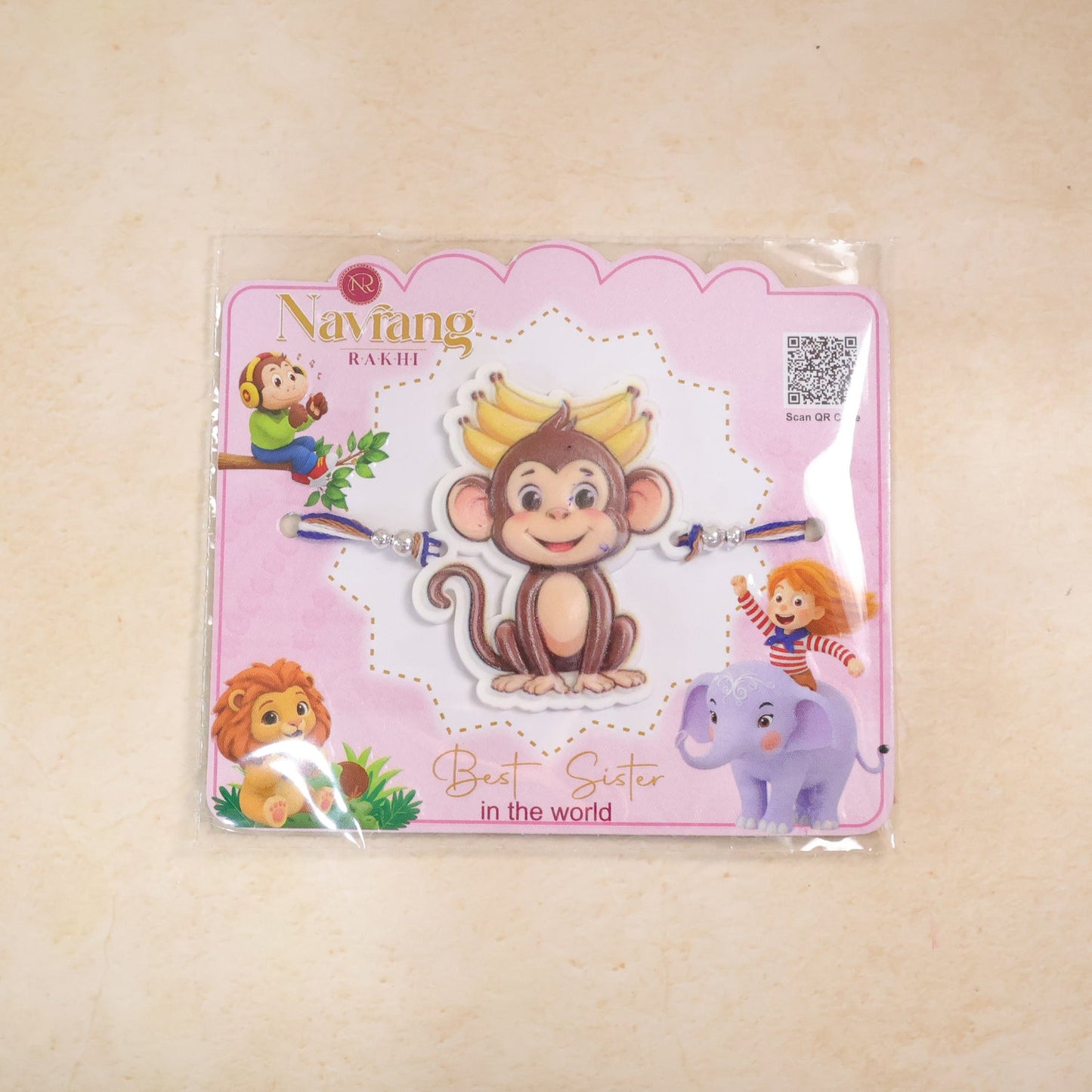 Monkey Character Kids Designer Rakhi Raksha Bandhan Fun Gift Special