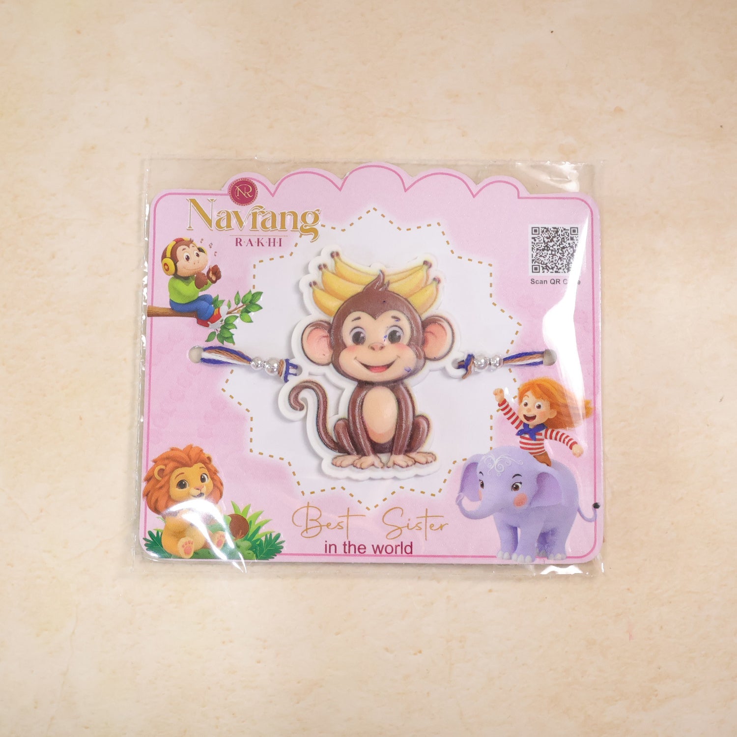 Monkey Character Kids Designer Rakhi Raksha Bandhan Fun Gift Special