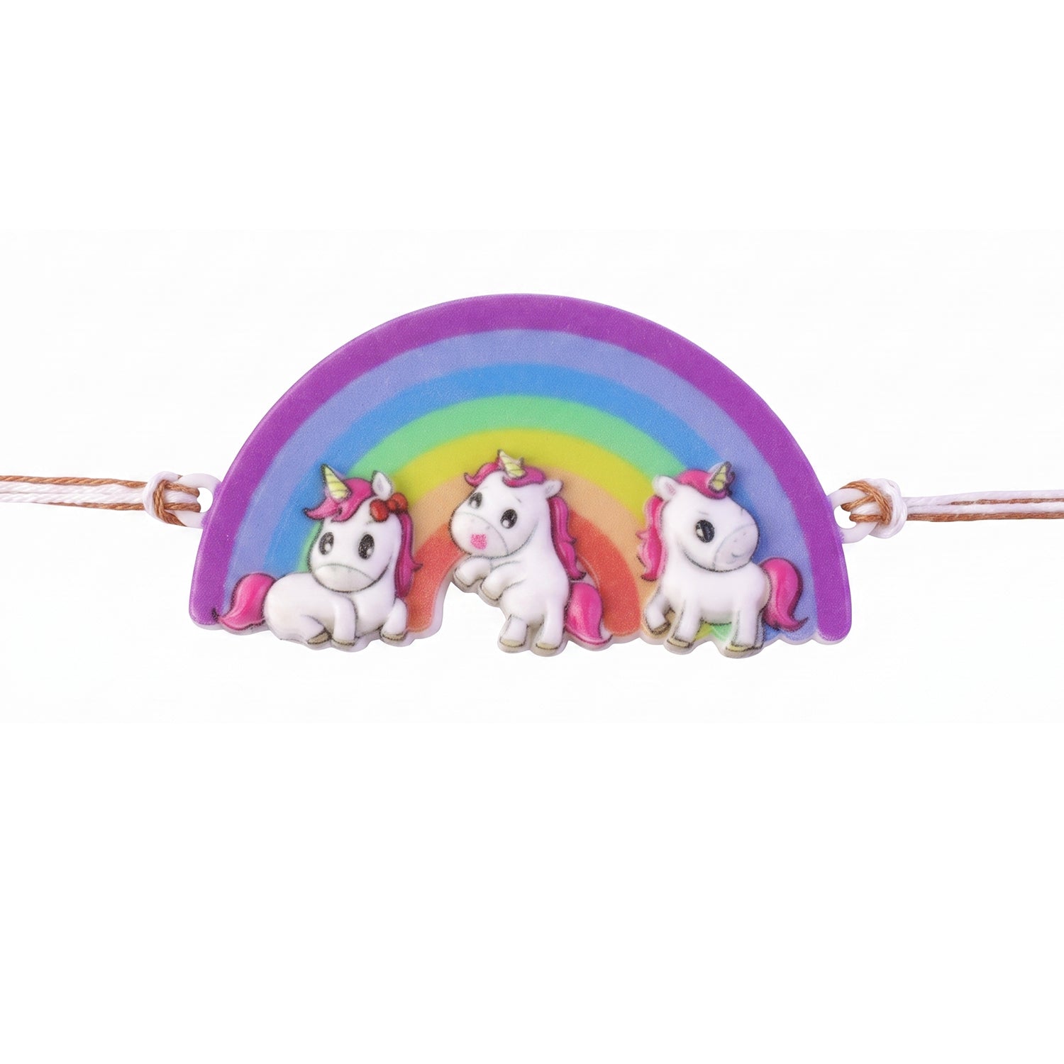Rainbow Unicorn Kids Designer Rakhi Raksha Bandhan Celebration Gift