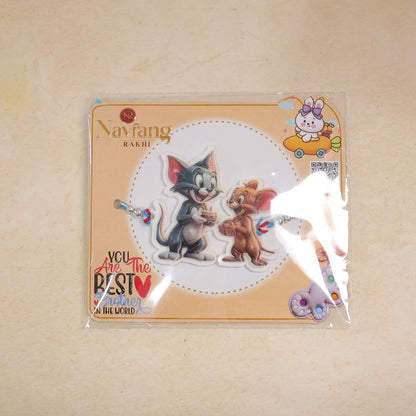 Tom & jerry Cartoon Kids Designer Rakhi Raksha Bandhan Celebration Gift