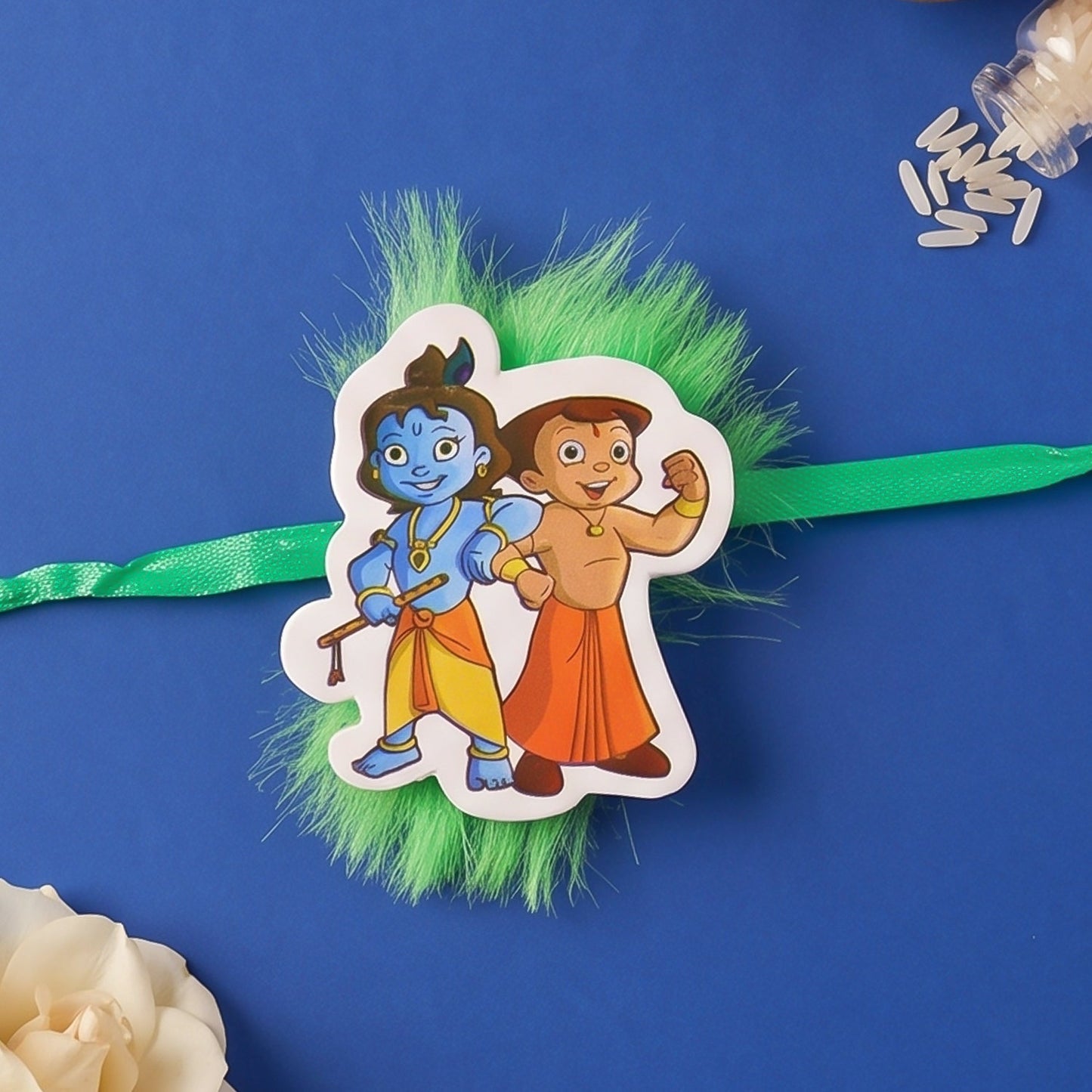 Krishna And Bheem Character Kids Designer Rakhi Raksha Bandhan Gift